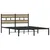 Produktbild 3 för Sängram utan madrass metall sonoma-ek 135x190 cm