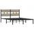 Produktbild 3 för Sängram utan madrass metall sonoma-ek 140x200 cm