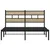 Produktbild 4 för Sängram utan madrass metall sonoma-ek 140x200 cm