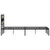Produktbild 5 för Sängram utan madrass metall sonoma-ek 140x200 cm