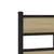 Produktbild 7 för Sängram utan madrass metall sonoma-ek 140x200 cm