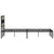 Produktbild 5 för Sängram utan madrass metall sonoma-ek 150x200 cm