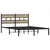 Produktbild 3 för Sängram utan madrass metall sonoma-ek 160x200 cm