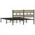 Produktbild 6 för Sängram utan madrass metall sonoma-ek 160x200 cm