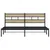 Produktbild 4 för Sängram utan madrass metall sonoma-ek 183x213 cm