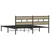 Produktbild 6 för Sängram utan madrass metall sonoma-ek 193x203 cm