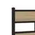 Produktbild 7 för Sängram utan madrass metall sonoma-ek 75x190 cm