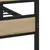 Produktbild 8 för Sängram utan madrass metall sonoma-ek 100x200 cm