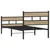 Produktbild 6 för Sängram utan madrass metall sonoma-ek 107x203 cm