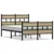 Produktbild 2 för Sängram utan madrass metall sonoma-ek 120x190 cm