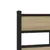 Produktbild 7 för Sängram utan madrass metall sonoma-ek 120x190 cm