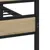 Produktbild 8 för Sängram utan madrass metall sonoma-ek 120x190 cm