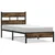 Produktbild 2 för Sängram utan madrass med huvudgavel sonoma-ek 90x200 cm