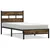Produktbild 2 för Sängram utan madrass med huvudgavel sonoma-ek 107x203 cm