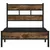 Produktbild 4 för Sängram utan madrass med huvudgavel sonoma-ek 107x203 cm