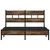 Produktbild 4 för Sängram utan madrass med huvudgavel sonoma-ek 140x190 cm