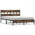 Produktbild 2 för Sängram utan madrass med huvudgavel sonoma-ek 150x200 cm