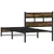 Produktbild 6 för Sängram utan madrass metall rökfärgad ek 107x203 cm