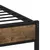 Produktbild 7 för Sängram utan madrass metall rökfärgad ek 160x200 cm