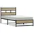 Produktbild 2 för Sängram utan madrass metall sonoma-ek 90x190 cm