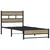 Produktbild 3 för Sängram utan madrass metall sonoma-ek 90x190 cm