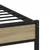 Produktbild 7 för Sängram utan madrass metall sonoma-ek 90x190 cm