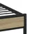 Produktbild 7 för Sängram utan madrass metall sonoma-ek 90x200 cm