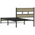 Produktbild 6 för Sängram utan madrass metall sonoma-ek 100x190 cm