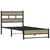 Produktbild 3 för Sängram utan madrass metall sonoma-ek 107x203 cm