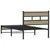 Produktbild 6 för Sängram utan madrass metall sonoma-ek 107x203 cm