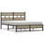 Produktbild 2 för Sängram utan madrass metall sonoma-ek 135x190 cm