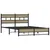 Produktbild 3 för Sängram utan madrass metall sonoma-ek 135x190 cm