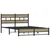 Produktbild 3 för Sängram utan madrass metall sonoma-ek 140x190 cm