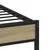 Produktbild 7 för Sängram utan madrass metall sonoma-ek 140x200 cm