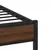 Produktbild 7 för Sängram utan madrass brun ek 75x190 cm konstruerad trä