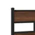 Produktbild 8 för Sängram utan madrass brun ek 75x190 cm konstruerad trä