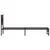 Produktbild 5 för Sängram utan madrass metall brun ek 75x190 cm