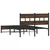 Produktbild 6 för Sängram utan madrass metall brun ek 120x190 cm