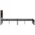 Produktbild 5 för Sängram utan madrass metall brun ek 140x190 cm