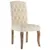 Produktbild 4 för Matstolar 4 st beige linnedesign tyg