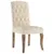 Produktbild 4 för Matstolar 6 st beige linnedesign tyg
