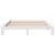 Produktbild 4 för Sängram utan madrass vit 200x200 cm massiv furu