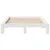 Produktbild 4 för Sängram utan madrass vit 160x200 cm massiv furu