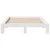 Produktbild 4 för Sängram utan madrass vit 150x200 cm massiv furu