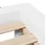 Produktbild 6 för Sängram utan madrass vit 150x200 cm massiv furu