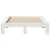 Produktbild 4 för Sängram utan madrass vit 120x200 cm massiv furu