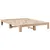 Produktbild 3 för Sängram utan madrass 140x190 cm massiv furu