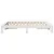 Produktbild 5 för Sängram utan madrass vit 140x190 cm massiv furu
