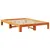 Produktbild 3 för Sängram utan madrass vaxbrun 140x190 cm massiv furu