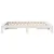 Produktbild 5 för Sängram utan madrass vit 135x190 cm massiv furu